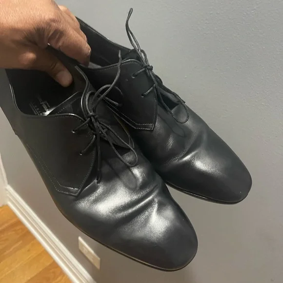 Salvatore Ferragamo Black Dress Shoes Sz 10.5 EE - Picture 13 of 13